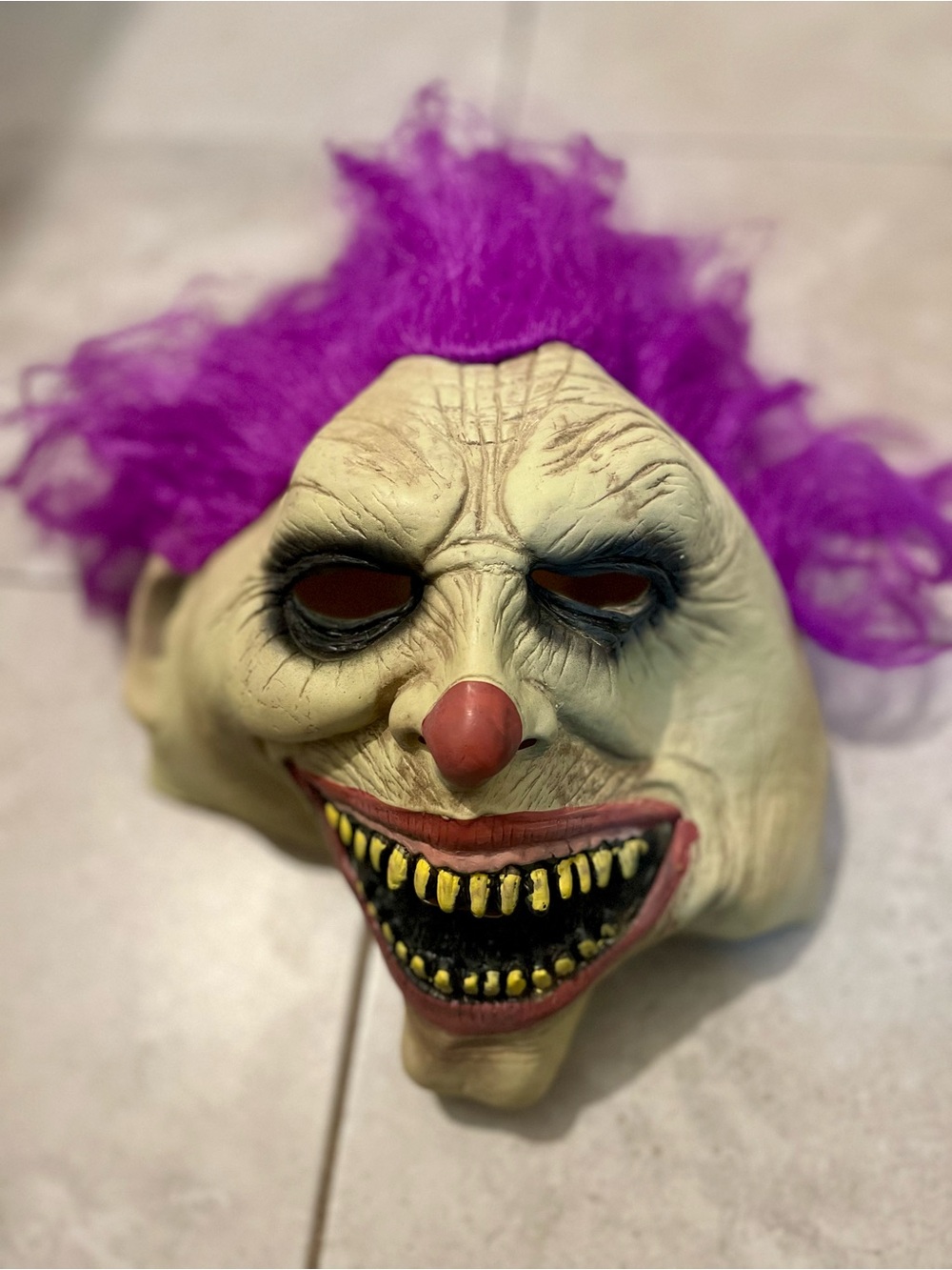 Spirit Halloween Hugz The Killer Clown Mask Scary Evil Horror Costume Latex